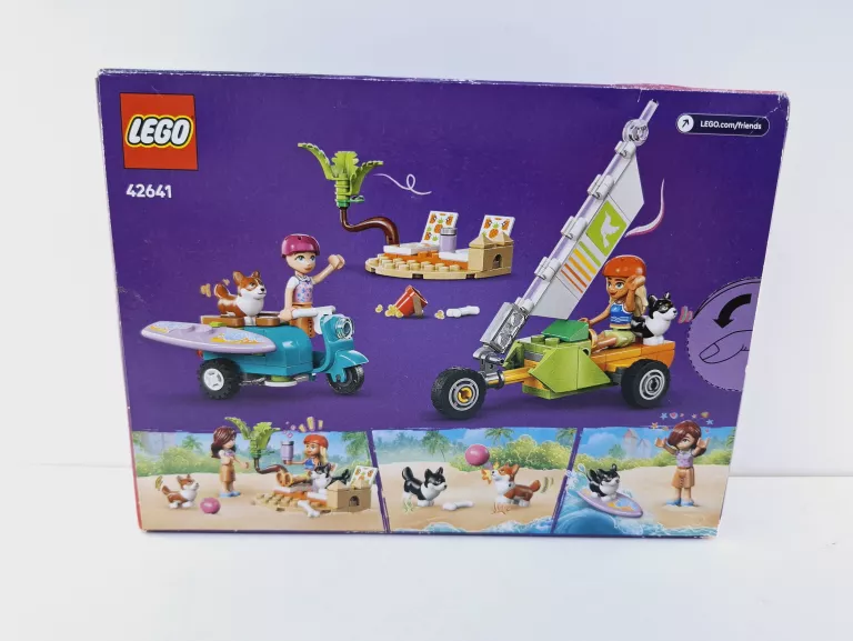 LEGO FRIENDS 42641 PRZYGODA Z SURFUJĄCYMI PSAMI I SKUTEREM