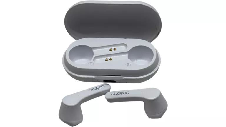 SŁUCHAWKI BEZPRZEWODOWE DOUSZNE BLUETOOTH AUDEEO AO-TWS2-W BIAŁE