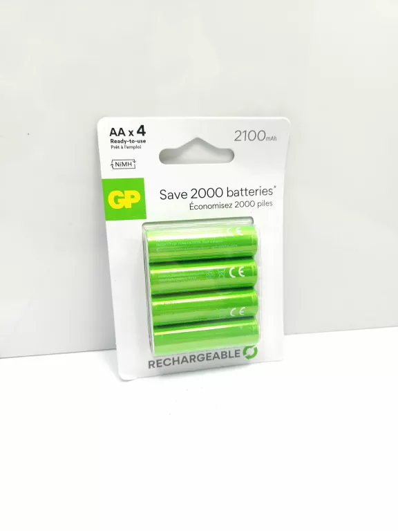 GP AKUMULATORKI AA R6 2100 MAH 4 SZT 1,2V #STAN FABRYCZNY