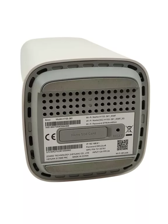 ROUTER DOMOWY BIUROWY NA KARTĘ SIM HUAWEI 5G CPE 5 WI-FI LTE (H155-381)
