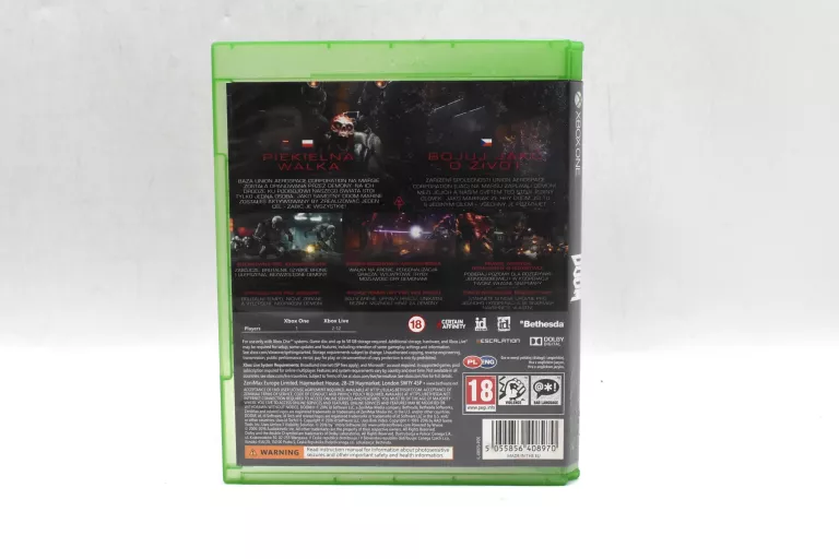 GRA DOOM XBOX ONE PL XBOX ONE PUDEŁKOWA