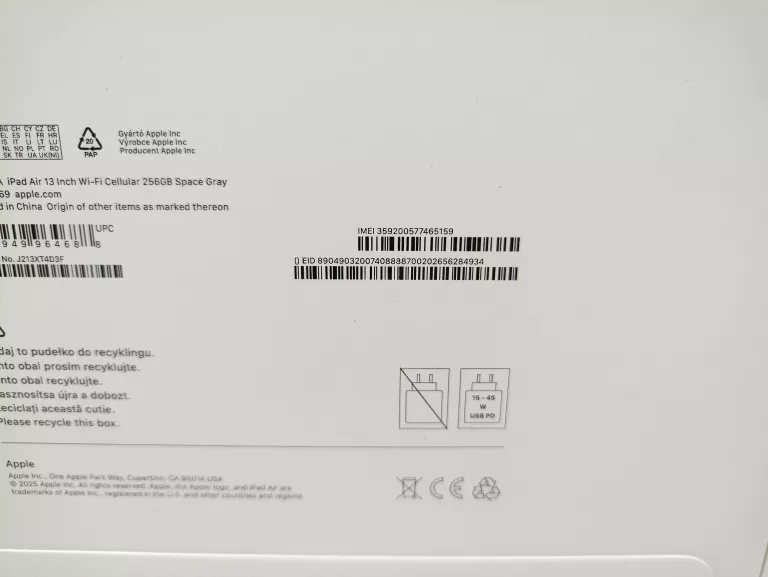 TABLET IPAD AIR 13-INCH (M3) WI-FI + CELLULAR