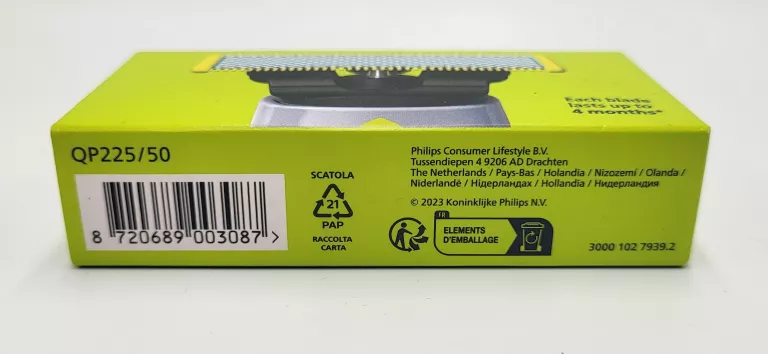 OSTRZE ONEBLADE DO SKÓRY WRAŻLIWEJ QP225/50 2 SZT