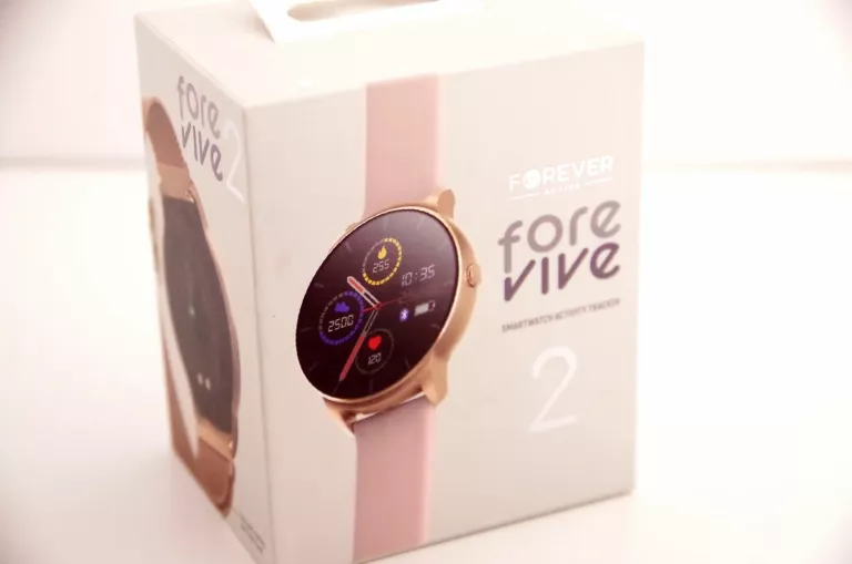 PRZEPIĘKNY SMARTWATCH FOREVER FOREVIVE 2 SB-330 RÓŻOWE ZŁOTO MESH SUPER