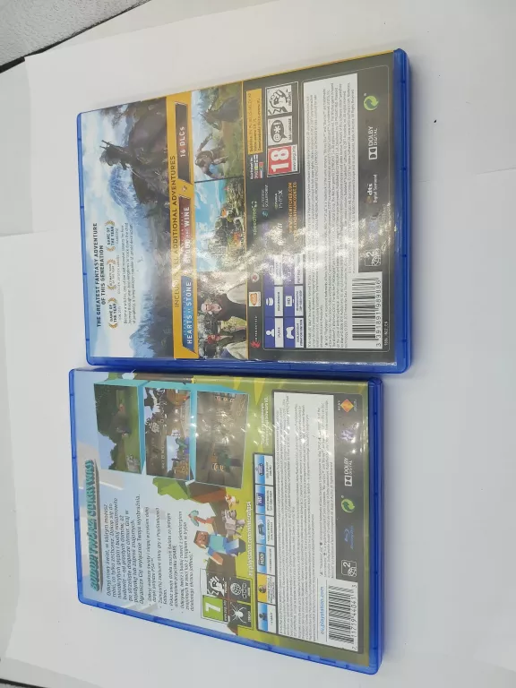 PAD DO PS4 CZARNY +2 GRY WIEDŹMIN/MINECRAFT