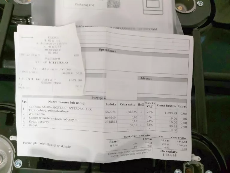 KUCHNIA AMICA 58GET2.43HZPTADFAI GWARANCJA PRODUCENTA 2027 !!