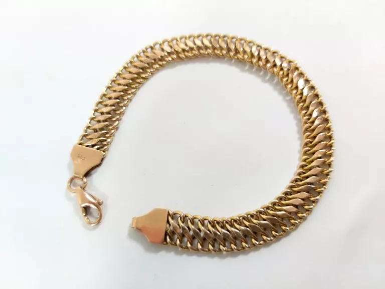 ZJAWISKOWA ZŁOTA BRANSOLETKA PRÓBY 585 DŁUGOŚCI 19,5CM