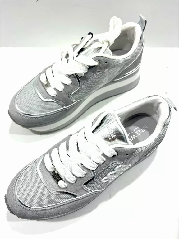 BUTY NA PLATFORMIE NINE WEST SILVER ROZM. 38