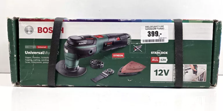 WIELOFUNKCYJNE NARZĘDZIE TURBO BOSCH UNIVERSALMULTI 12 / ZAPAKOWANE