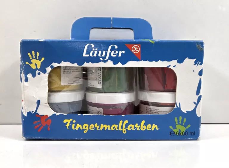 FARBKI DO MALOWANIA RĘKAMI LAUFER 6X60ML