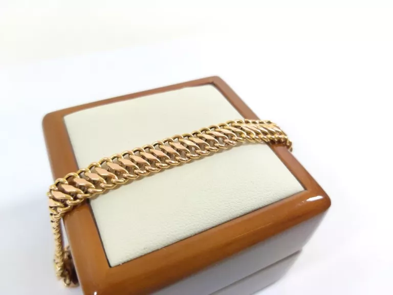 ZJAWISKOWA ZŁOTA BRANSOLETKA PRÓBY 585 DŁUGOŚCI 19,5CM