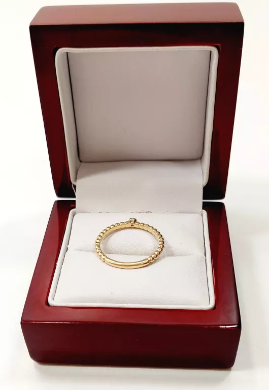 ZŁOTY PIERŚCIONEK KULECZKI 585 1,95G R.18