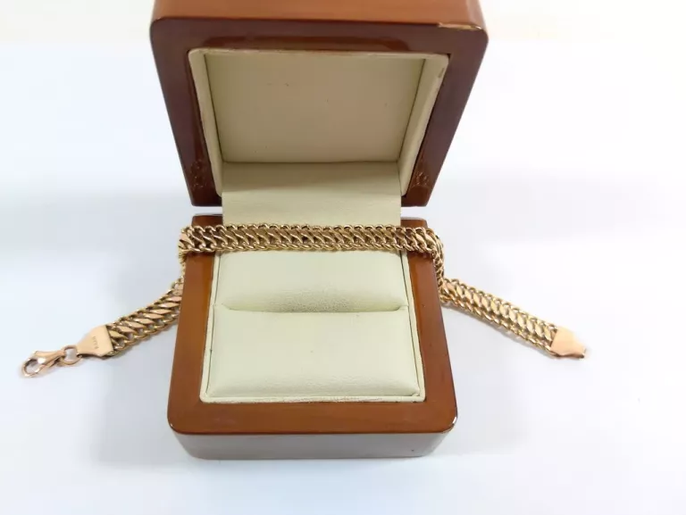 ZJAWISKOWA ZŁOTA BRANSOLETKA PRÓBY 585 DŁUGOŚCI 19,5CM