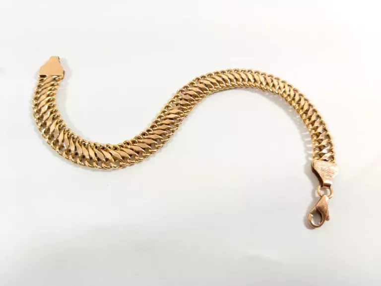 ZJAWISKOWA ZŁOTA BRANSOLETKA PRÓBY 585 DŁUGOŚCI 19,5CM