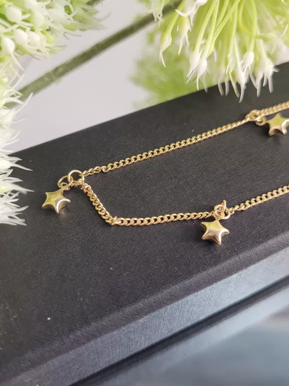 ZŁOTA BRANSOLETKA NA NOGE 3,42 G 585