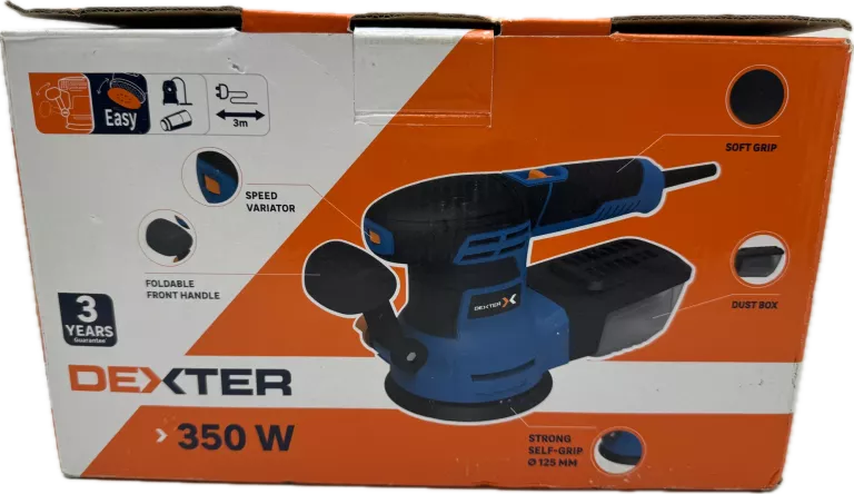 SZLIFIERKA MIMOŚRODOWA DEXTER 125 MM 350W