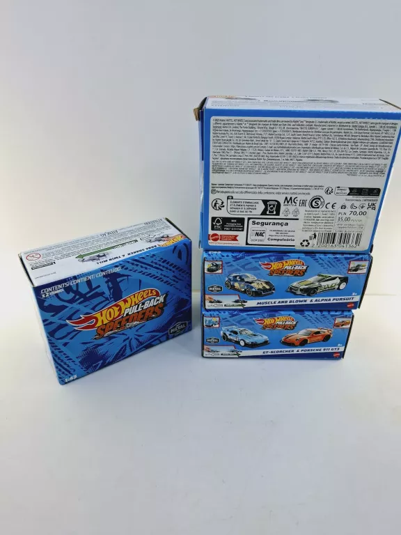 SAMOCHODZIKI HOT WHEELS PULL-BACK SPEEDERS 2PACK