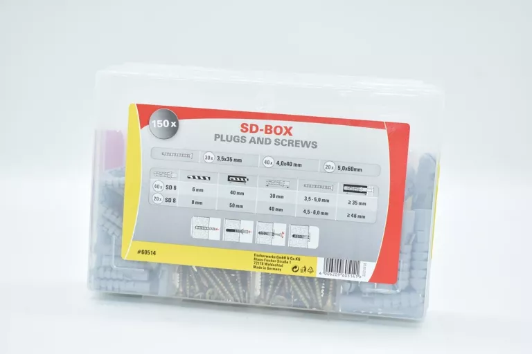 ZESTAW KOŁKÓW Z WKRETAMI FISCHER SD-BOX