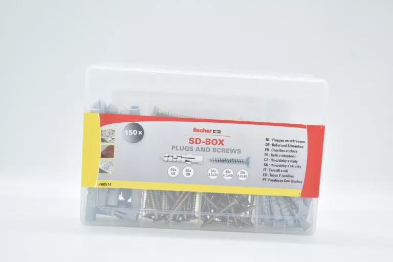 ZESTAW KOŁKÓW Z WKRETAMI FISCHER SD-BOX