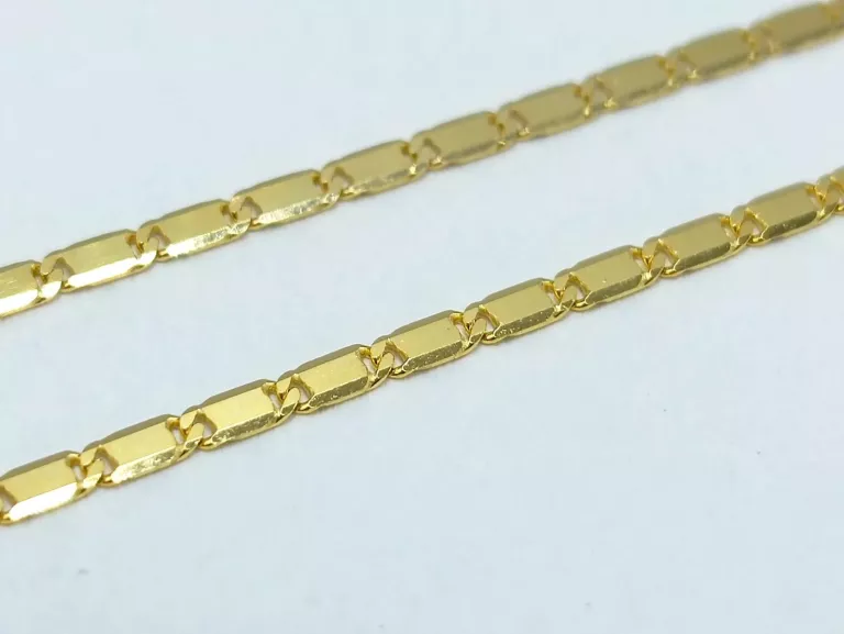 ZŁOTY ŁAŃCUSZEK SPLOT: BLASZKA 585 14K 50CM 3,58G