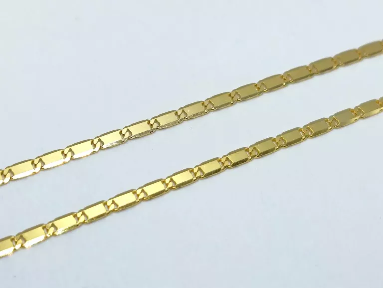 ZŁOTY ŁAŃCUSZEK SPLOT: BLASZKA 585 14K 50CM 3,58G