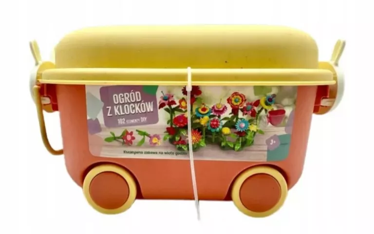 OGRÓD Z KLOCKÓW 102 ELEMENTY KOLOROWE KWIATY