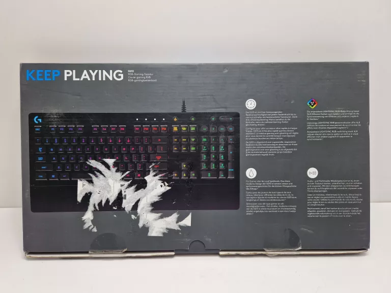 LOGITECH G213 KLAWIATURA GAMINGOWA RGB NIEMIECKA QWERTZ