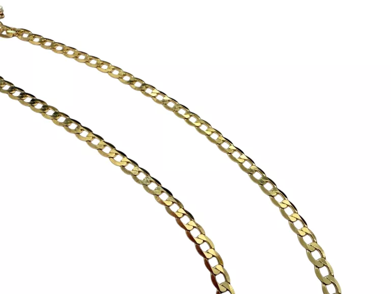 ZŁOTY ŁAŃCUSZEK PANCERKA 50CM 3,3G P. 375 9K