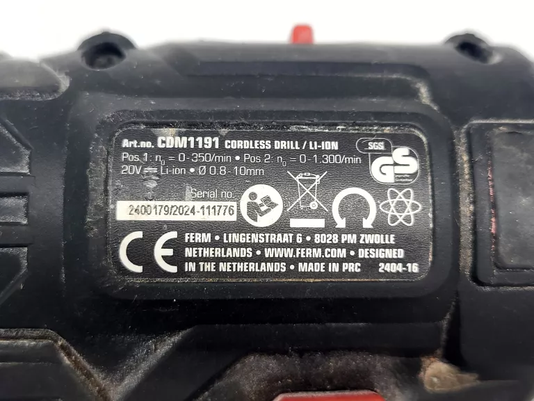 WKRĘTARKA FERM CDM1191 + ŁADOWARKA