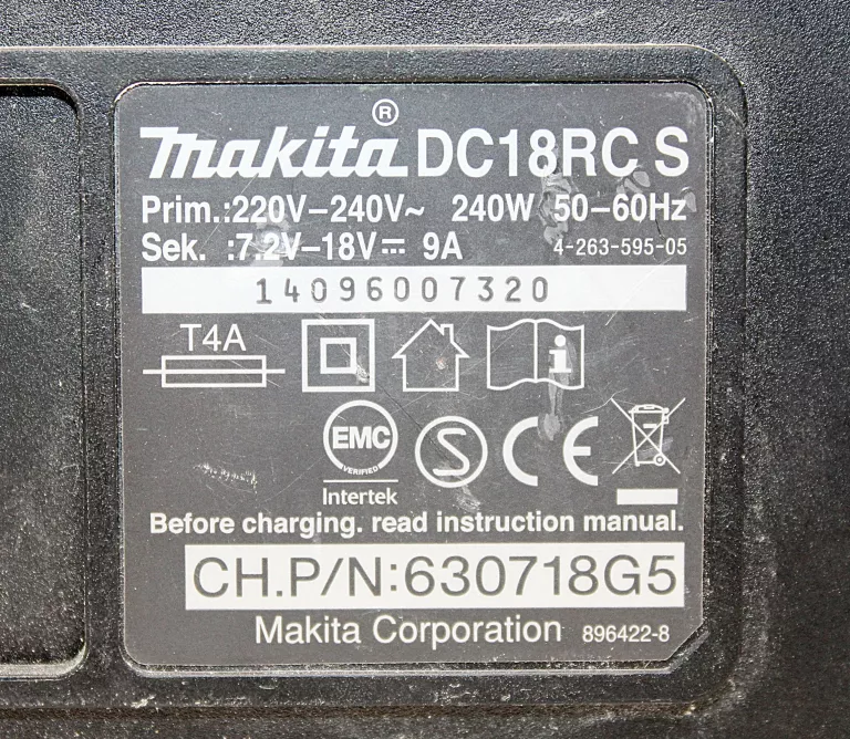 ŁADOWARKA DO AKUMULATORÓW LI-ION MAKITA DC18RC