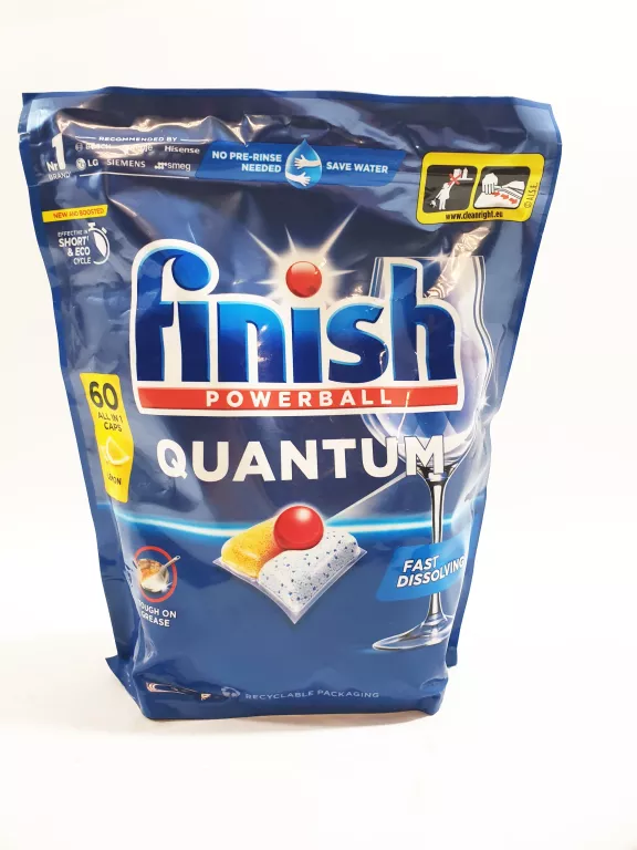 KAPSUŁKI DO ZMYWARKI FINISH QUANTUM ALL-IN-1 CYTRYNOWE 60 SZT.