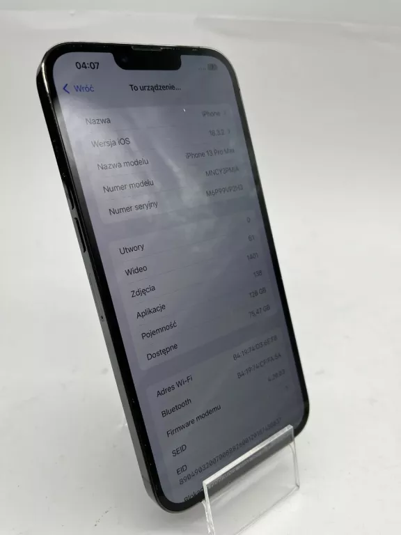 TELEFON APPLE IPHONE 13 PRO MAX 128GB ŁADNY EKRAN BEZ RYS