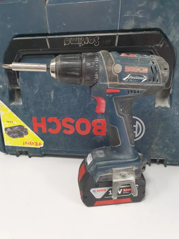 WKRĘTARKO-WIERTARKA BOSCH PROFESSIONAL GSR 18-2-LI + WALIZKA
