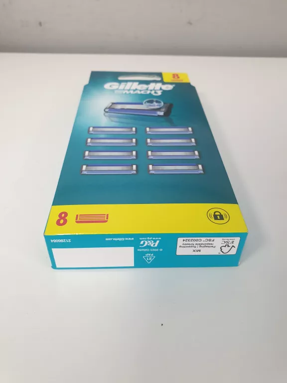 WYMIENNE WKŁADY DO GOLENIA OSTRZA GILLETTE MACH3 8 SZT