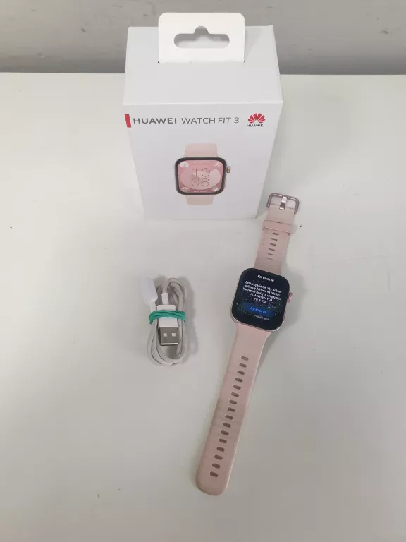 SMARTWATCH HUAWEI WATCH FIT 3 + PUDEŁKO I ŁADOWARKA