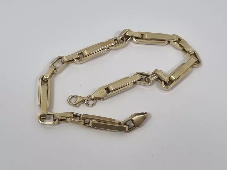 ZŁOTA MĘSKA BRANSOLETA DMUCHANA 585 9,80G 23,5CM