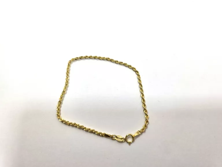 PIĘKNA ZŁOTA BRANSOLETKA 1,11G 18CM