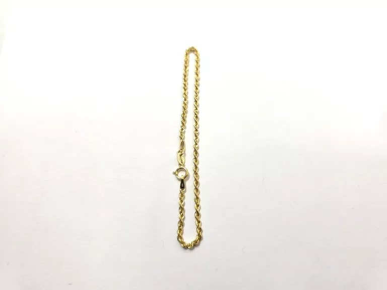 PIĘKNA ZŁOTA BRANSOLETKA 1,11G 18CM