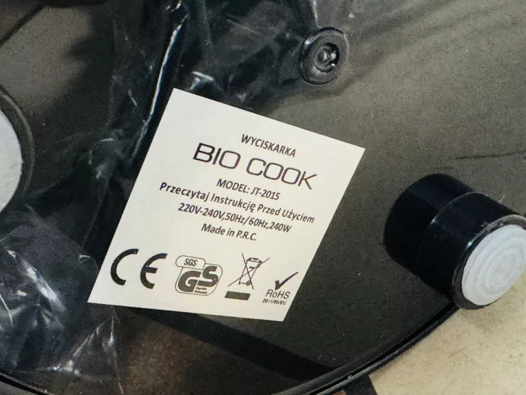 WYCISKARKA DO OWOCÓW BIO COOK JT-2015