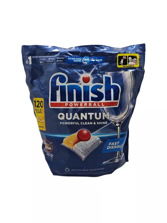 FINISH QUANTUM LEMON KAPSUŁKI DO ZMYWARKI 120 SZT.