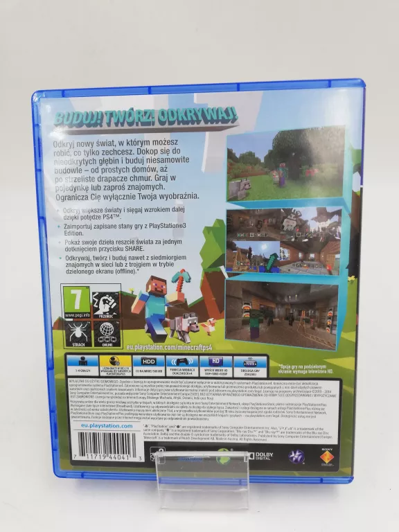 GRA MINECRAFT POLSKA WERSJA JĘZYKOWA PL PS4