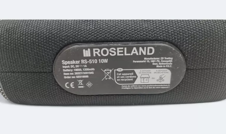 GŁOŚNIK PRZENOŚNY ROSELAND RS-510 10W
