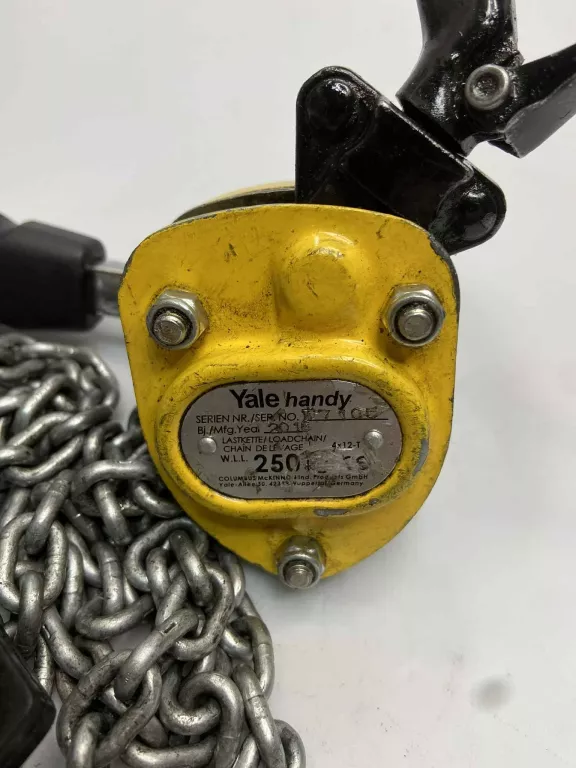 WCIĄGARKA ŁAŃCUCHOWA YALE HANDY 250 KG ŁAŃCUCH 1,5 M