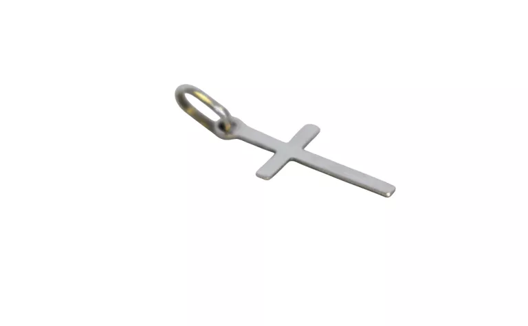 ZŁOTA ZAWIESZKA KRZYŻYK BIAŁE ZŁOTO (585, 0,42G)