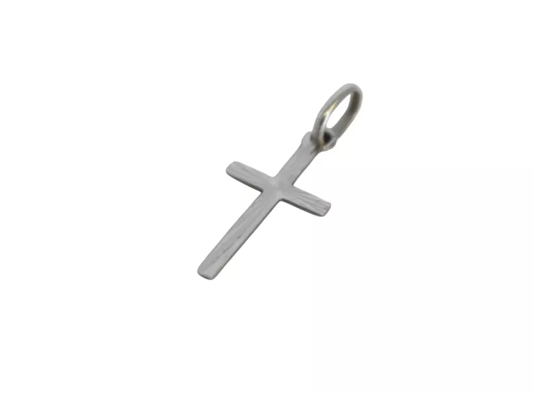 ZŁOTA ZAWIESZKA KRZYŻYK BIAŁE ZŁOTO (585, 0,42G)