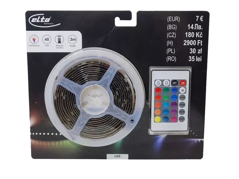 TAŚMA LED RB ELTA 3M Z PILOTEM [BLISTER]