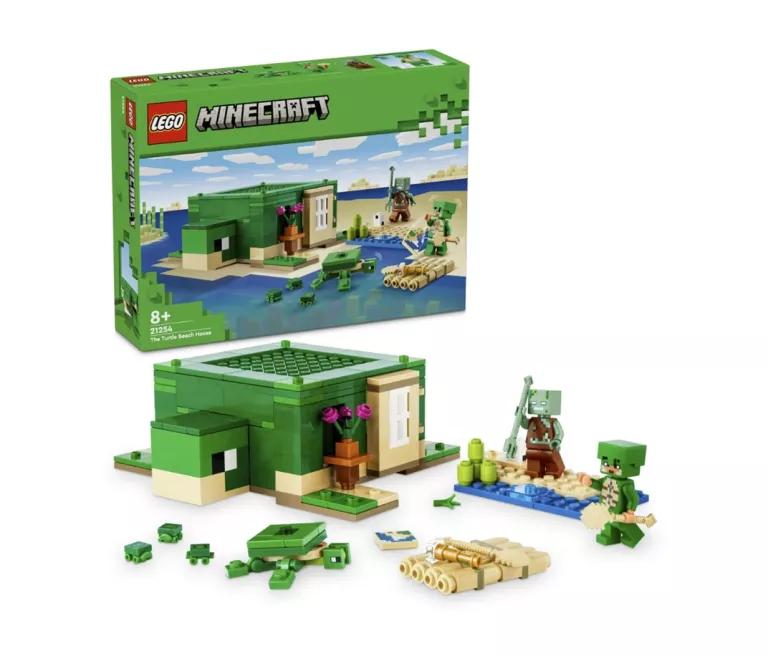 LEGO MINECRAFT 21254 DOMEK NA PLAŻY ŻÓŁWI WGNIECIONE PUDŁEKO