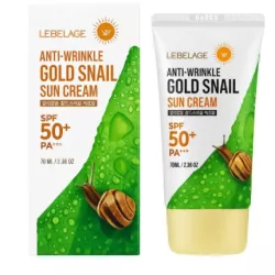LEBELAGE KREM PRZECIWZMARSZCZKOWY SPF 50+ Z EKSTRAKTEM ZE ŚLUZU ŚLIMAKA