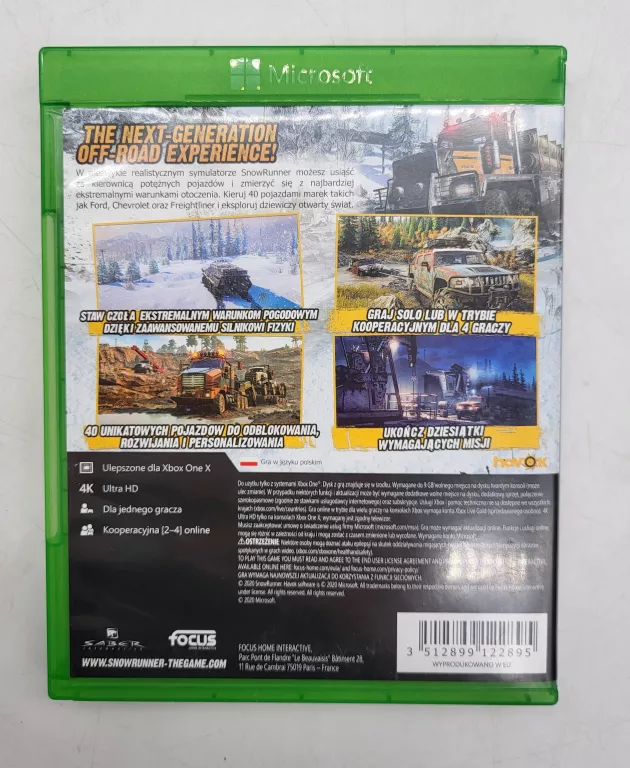 GRA NA XBOX ONE SNOW RUNNER