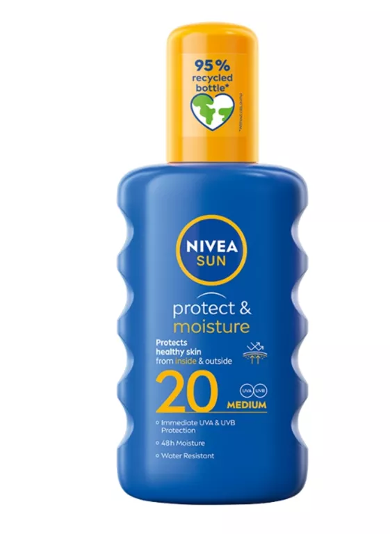 NIVEA SUN PROTECT & MOISTURE SPF 20 SPRAY NAWILŻAJĄCY 200 ML